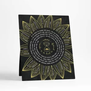 Hourglass Words of Encouragement for Her Divorce Desktop Plaque Gift for Divorcee D-2154