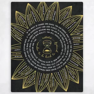 Hourglass Words of Encouragement for Her Divorce Wall Plaque Gift for Divorcee LTC-2154