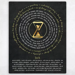 Hourglass Words of Encouragement for Him Divorce Wall Plaque Gift for Divorcee LTC-2155