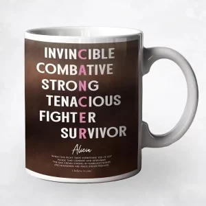 Bronze Cancer Survivor Motivational Encouragement Encouragement Coffee Mug Gift for Family M-2165