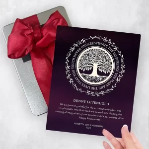 Tree of Life You Made a Difference Retirement Gift Delivery Box Gift for Employee TOY-2167