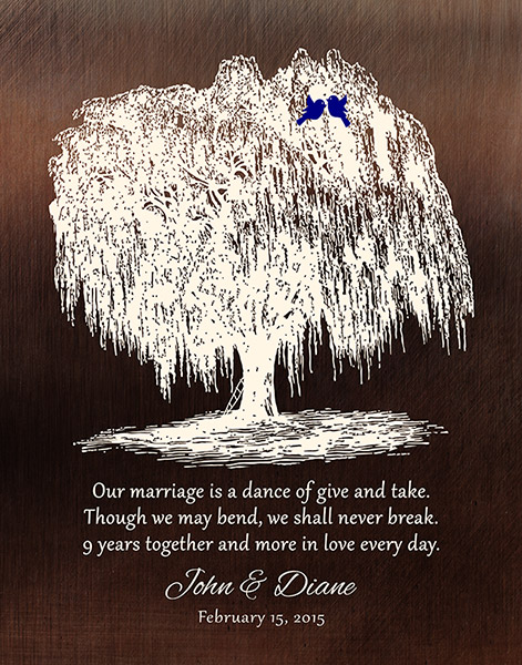 Read more about the article Willow Silhouette 9 Year Anniversary – Custom Art Print for Diane D