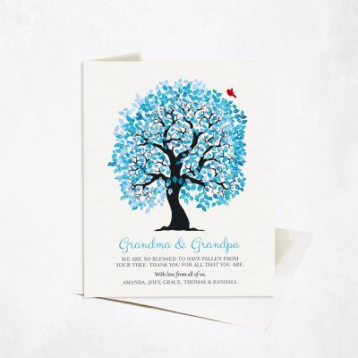 Picture of on Cotton Grandparent's Day Stationery Card C-1268