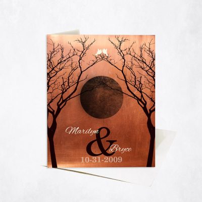 Picture of on Copper 7th wedding anniversary Stationery Card C-1307
