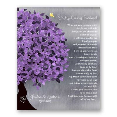 To my loving husband poem wall art personalized gift from bride