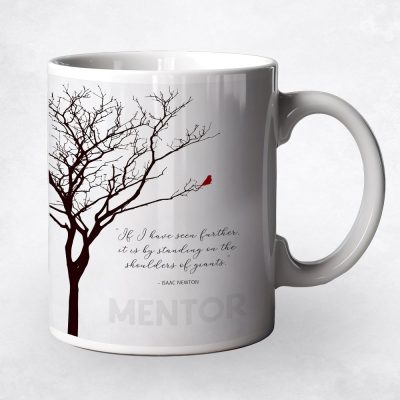 Closeup image of Branchy Tree coffee mug mentor appreciation gift