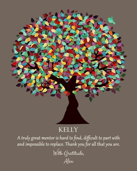 Personalized mentor gift art print for Michelle Riedel