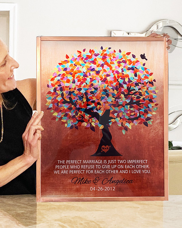 Read more about the article Copper Anniversary Verse on Canvas – Custom Art Print for Joanna M