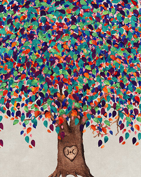 Read more about the article Willow Anniversary Tree Art – Custom Art Print for Joey L