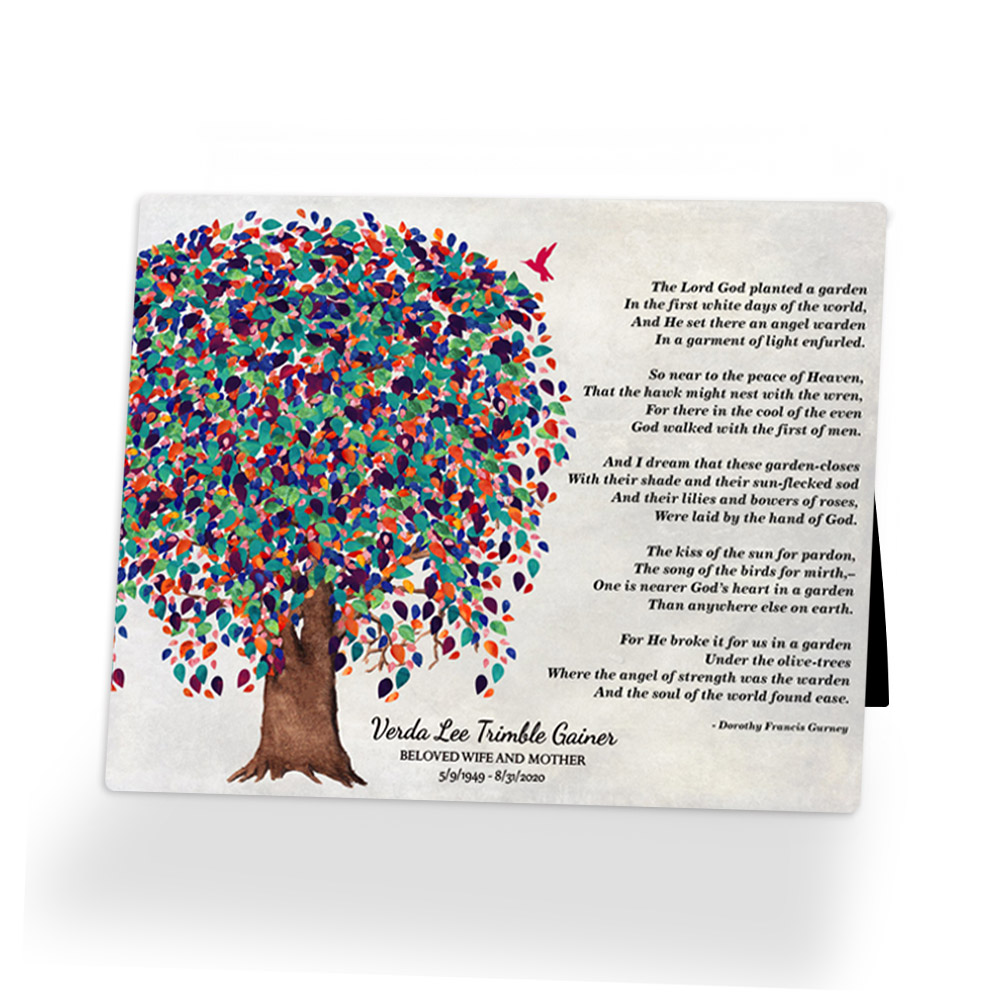 Single image of Oak Tree Gift  Desktop Plaque