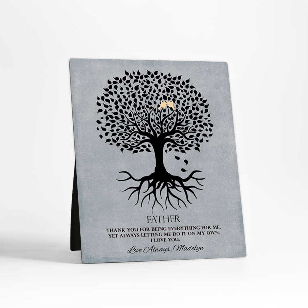 Single image of Rooted Tree Father's Day  Desktop Plaque