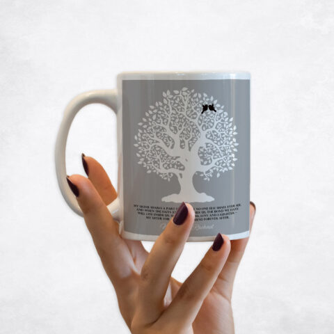 White Crooked Tree for Sisters wedding Coffee Mug M-1121