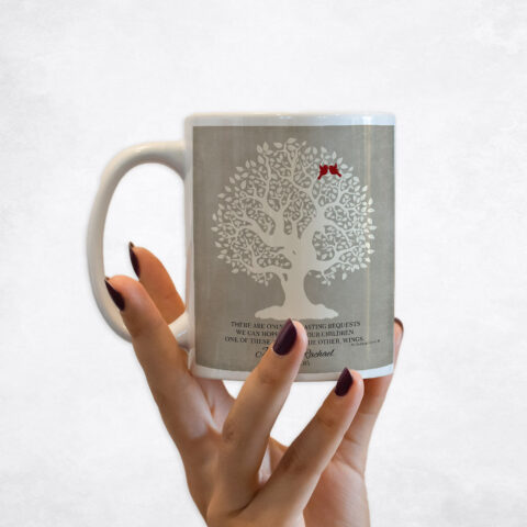 Crooked Tree Roots and Wings wedding Coffee Mug M-1122