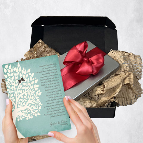 wedding Gift Delivery for mother of the bride Silhouette Tree  Plaque TOY-1130