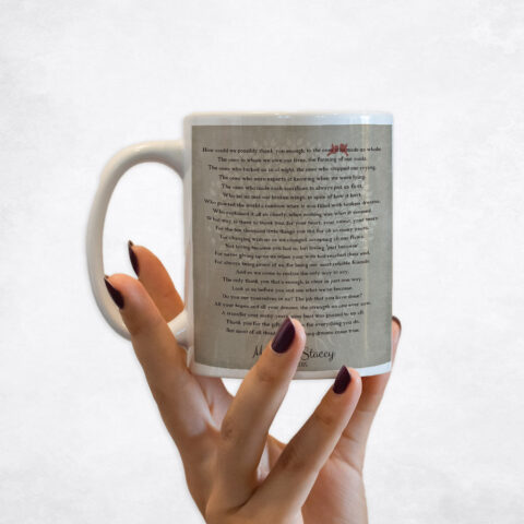 Faded Tree Thank You Poem wedding Coffee Mug M-1135