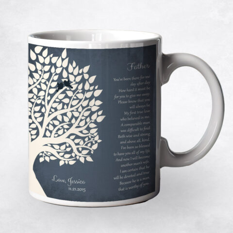 Coffee Mug  wedding Gift for father M-1140