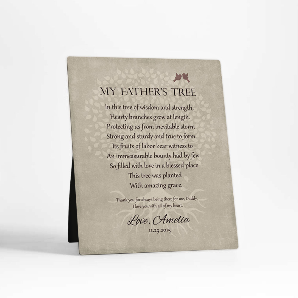 Single image of Rooted Tree Father's Day  Desktop Plaque