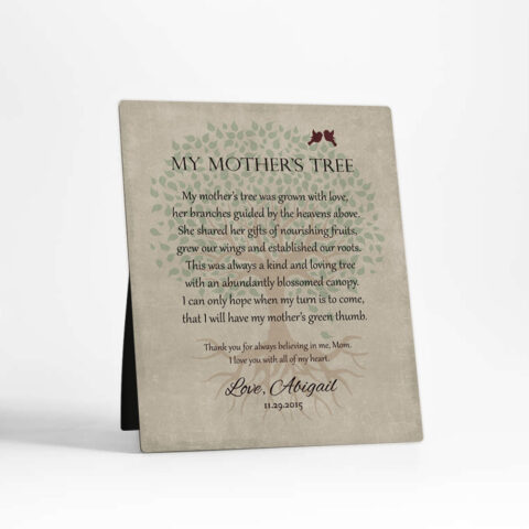 Rooted Tree Mother’s Day  Desktop Plaque Gift for mother D-1142