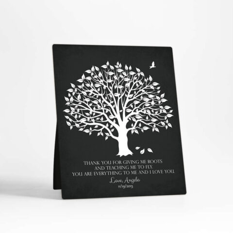 Magnolia Tree wedding  Desktop Plaque Gift for parents D-1152