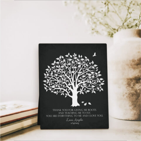 Magnolia Tree wedding  Desktop Plaque Gift for parents D-1152