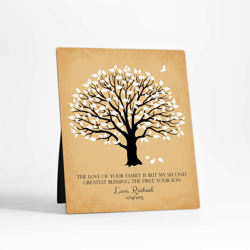 Single image of Magnolia Tree wedding  Desktop Plaque