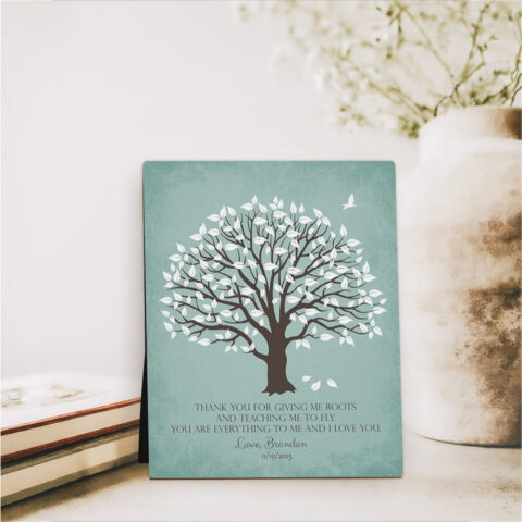 Magnolia Tree wedding  Desktop Plaque Gift for parents D-1155