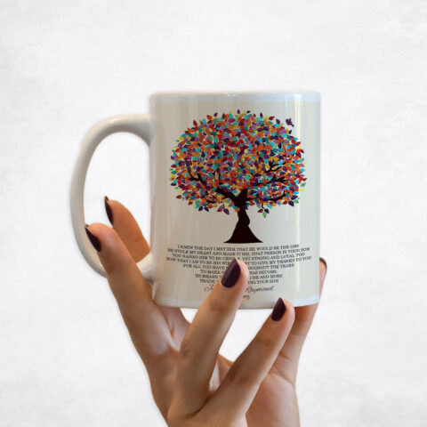 Colorful Spring Tree wedding Coffee Mug M-1167