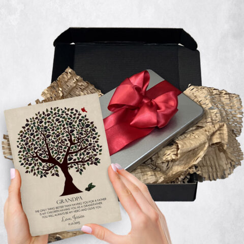 family appreciation Gift Delivery for grandfather Olive Tree  Plaque TOY-1176