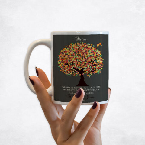 Orange Autumn Tree wedding Coffee Mug M-1191