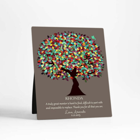 Spring Tree Leadership Appreciation  Desktop Plaque Gift for mentor D-1201