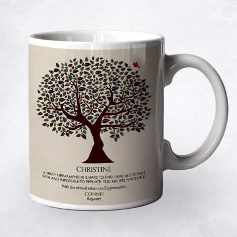 Dark Olive Tree Leadership Appreciation Coffee Mug M-1202