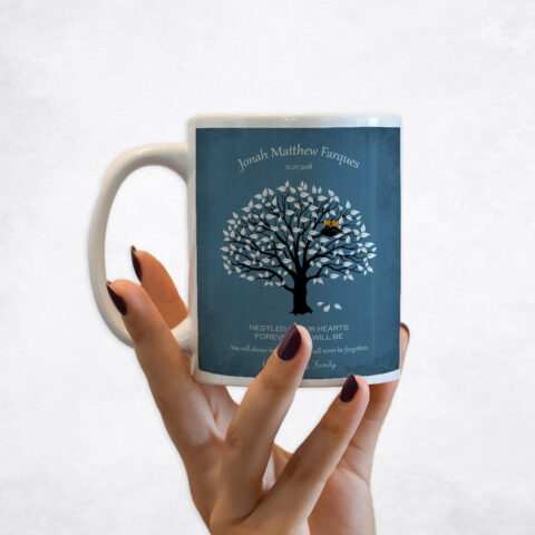 Magnolia Tree on Blue Loss of Baby Coffee Mug M-1207