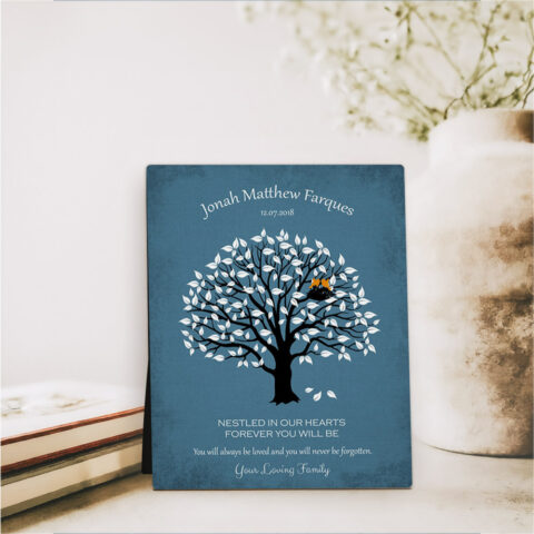 Magnolia Tree Loss of Baby  Desktop Plaque Gift for bereaved parents D-1207