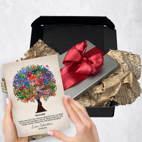 Mother’s Day Gift Delivery for mom Colorful Tree  Plaque TOY-1219