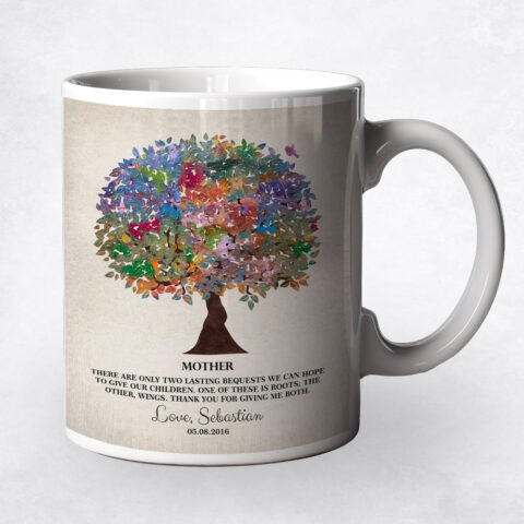 Colorful Watercolor Tree Mother’s Day Coffee Mug M-1219