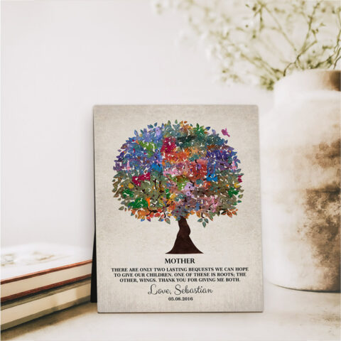 Colorful Tree Mother’s Day  Desktop Plaque Gift for mom D-1219