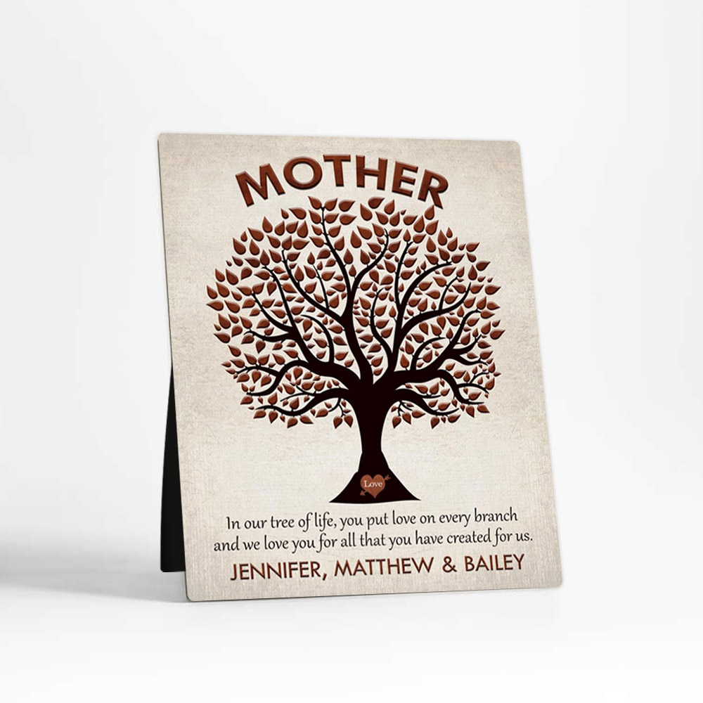 Single image of Silhouette Tree Mother's Day  Desktop Plaque