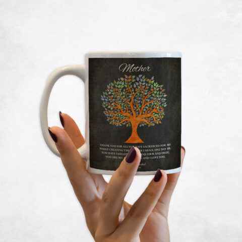 Artful Tree on Black Mother’s Day Coffee Mug M-1222