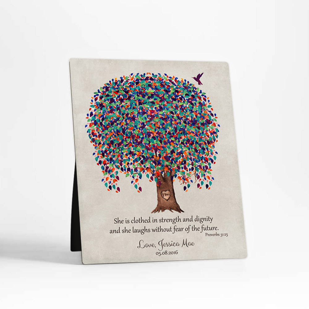 Single image of Watercolor Willow Tree Mother's Day  Desktop Plaque