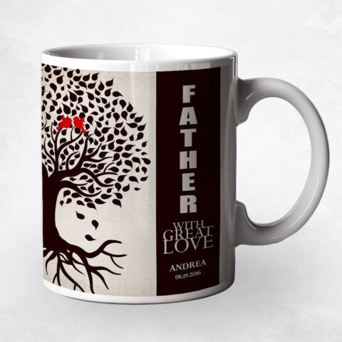 Brown Tree with Roots Father’s Day Coffee Mug M-1228