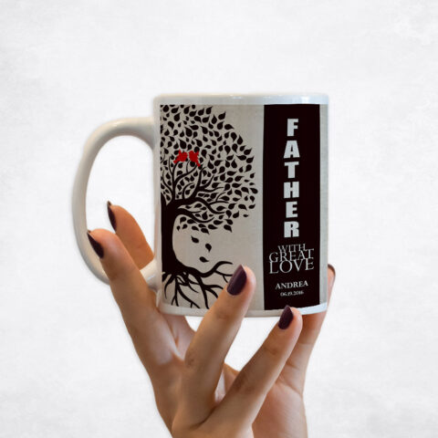 Brown Tree with Roots Father’s Day Coffee Mug M-1228