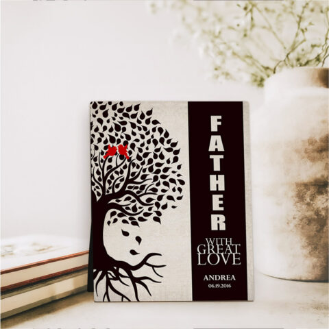 Rooted Tree Father’s Day  Desktop Plaque Gift for dad D-1228