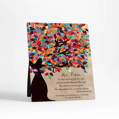 Spring Tree teacher appreciation  Desktop Plaque Gift for teacher D-1229