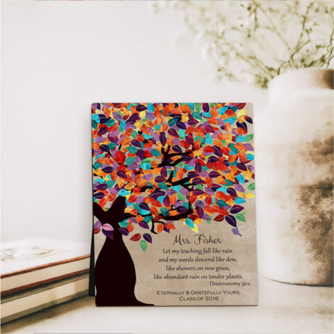 Spring Tree teacher appreciation  Desktop Plaque Gift for teacher D-1229