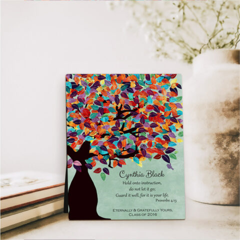 Spring Tree teacher appreciation  Desktop Plaque Gift for teacher D-1230