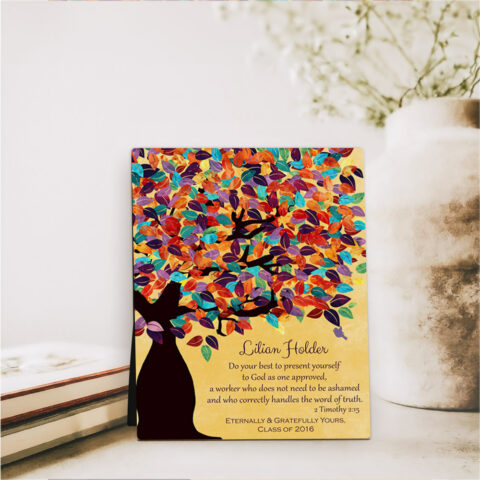 Spring Tree teacher appreciation  Desktop Plaque Gift for teacher D-1231