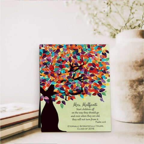 Spring Tree teacher appreciation  Desktop Plaque Gift for teacher D-1232