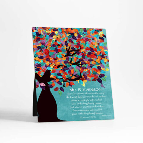 Spring Tree teacher appreciation  Desktop Plaque Gift for teacher D-1233