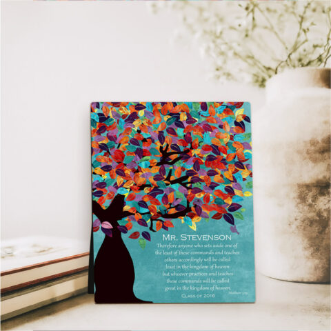 Spring Tree teacher appreciation  Desktop Plaque Gift for teacher D-1233