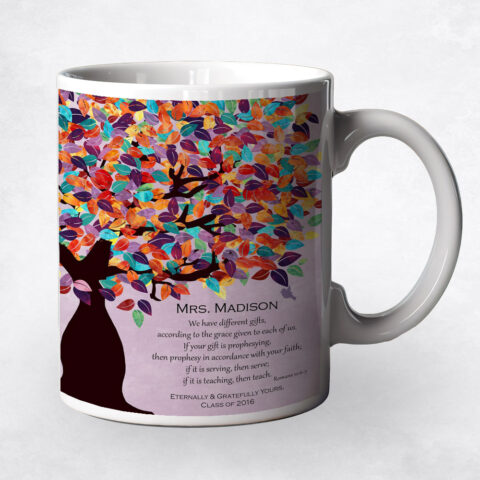 Colorful Spring Tree teacher appreciation Coffee Mug M-1234